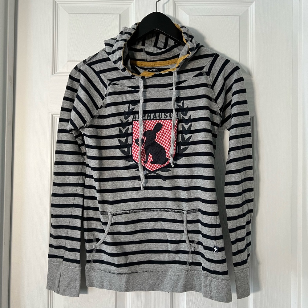 Alprausch Grey/Black Hoodie | Alpine Brand from Switzerland